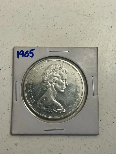 1965 Canada 1 Dollar Silver Coin