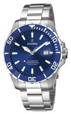 Festina Diver Automatic (44mm) Blue Dial / Stainless Steel Bracelet F20531/3