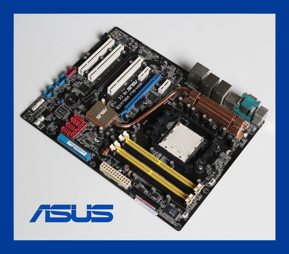 Asus M2N-SLI Deluxe ⭐️ AMD AM2 Scheda madre motherboard Box CD Shield Accessory - Immagine 3 di 4