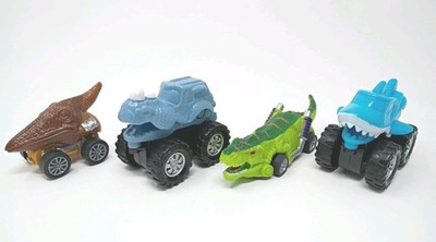 Spark Create Imagine Animal Monster Truck LOT OF 4 Small little trucks 2.75 
