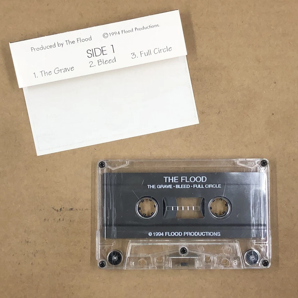THE FLOOD Cassette Tape 90s Metal Glam DEMO YOUNG GUNNS WILDSIDE DREW HANNAH Foto 2 de 4