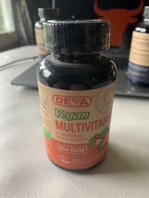 Deva Vegan Multivitamin  Mineral Supplement 90 Tablets with Iron
