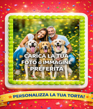 Stampa per torta personalizzata quadrata con foto o immagine - cialda per torta