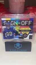 AARON DONALD TOPPS RESURGENCE SIGN-OFF CASE HIT SSP RAMS LEGEND HOF