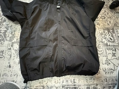 Layer8 Hooded Performance Quick Dry Women s  Full Zip Jacket Pockets Black Large