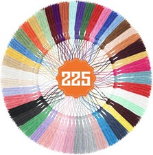 225 Pieces Bookmark Tassels, 45 Colors Tassels 5.1 inches/ 13 cm