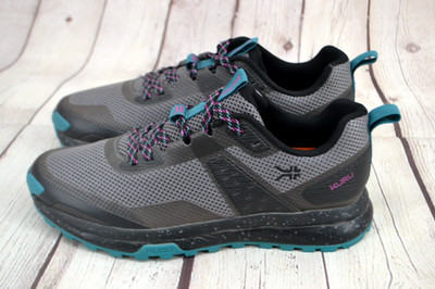 KURU Women's Atom Trail Hiking Shoes / Sneaker SIZE 8 Jet Black / Dark Teal