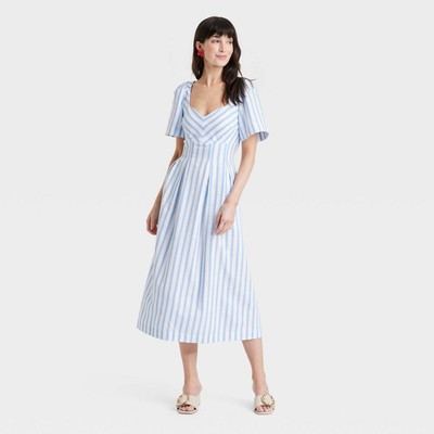 Women's Short Sleeve Midi Dress - A New Day