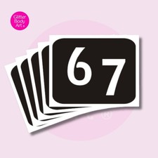 25  x 67  Glitter Tattoo Stencil REFILL pack -Kids Party