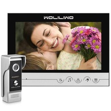 9inch Wired Video Intercom System with Camera and Monitor Doorbell,Doorbell