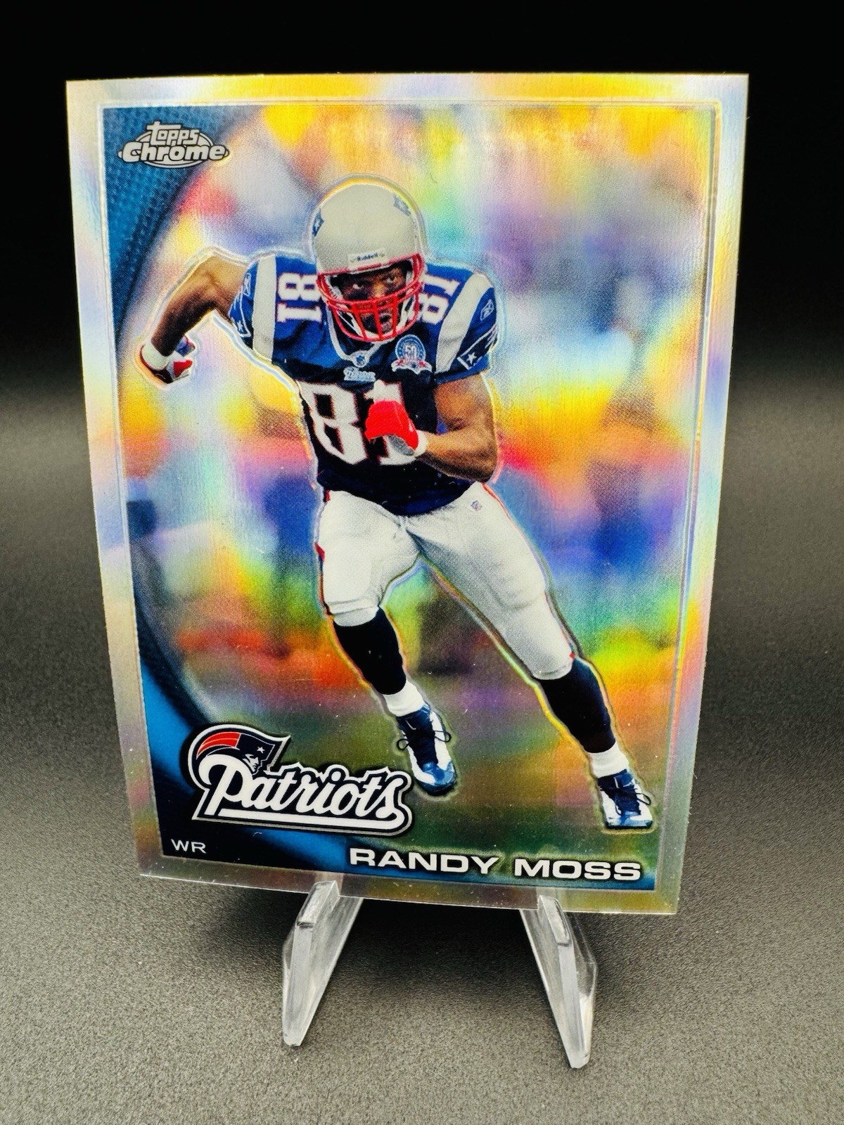 2010 Topps Chrome Randy Moss Refractor #C143 - New England Patriots