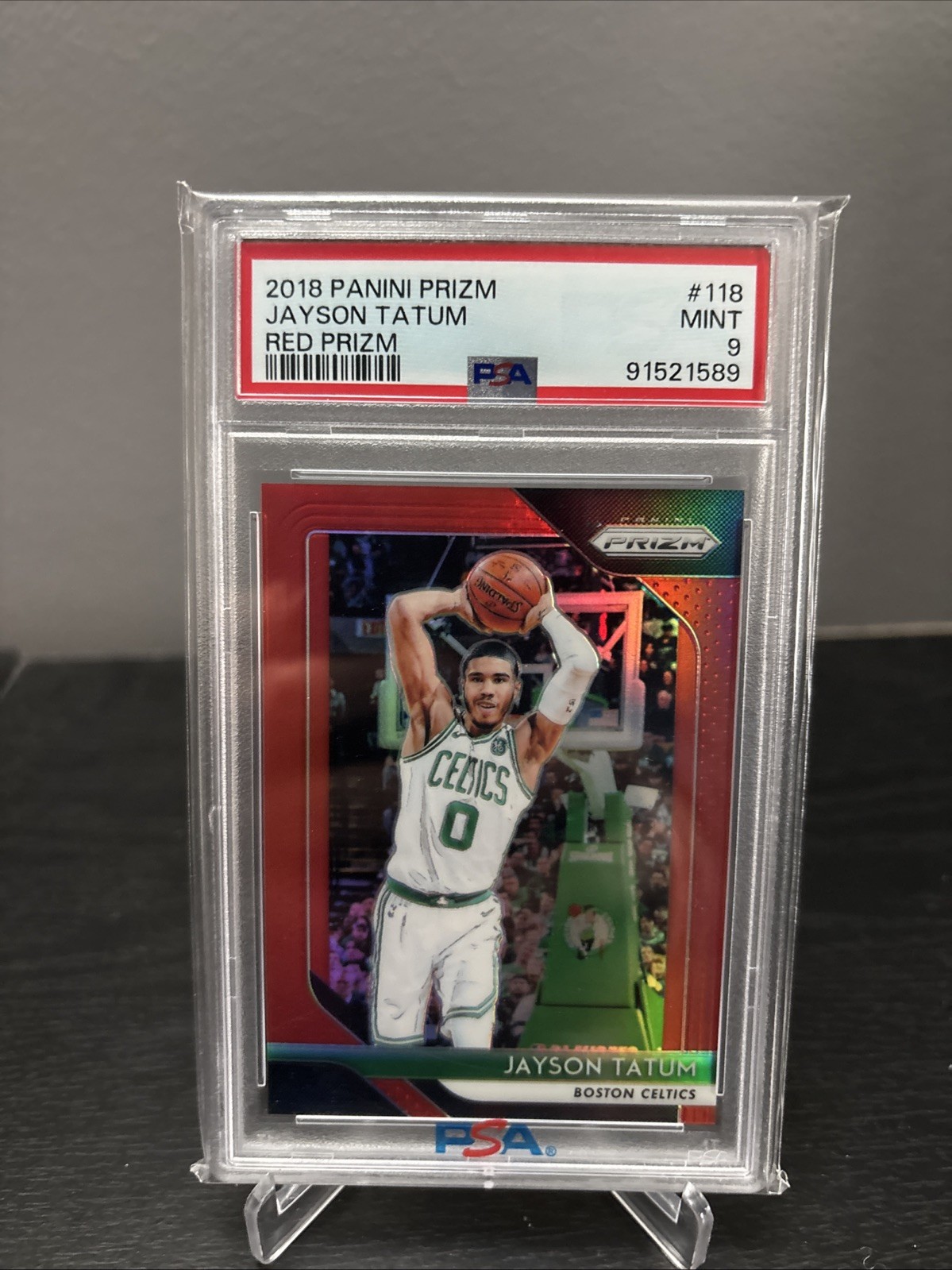 2018-19 Panini Prizm - Red Prizm #118 Jayson Tatum /299