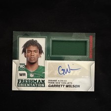 Garrett Wilson Rookies And Stars Freshman Orientation Rpa /99 Red
