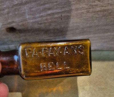 Antique 1890s Medicine bottle Pa Pay Ans Bell, Apothecary  Orangeburg N. Y.