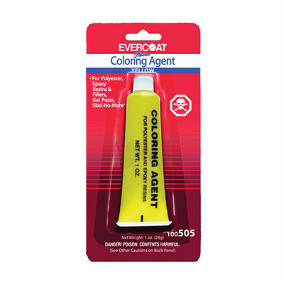  FIB.505 Fibre glass Evercoat 100505 Color Agent, 1 oz Tube, Yellow, Liquid