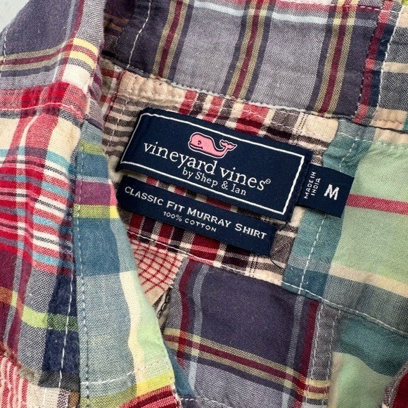 Vineyard Vines Patchwork Madras Classic Murray 10… - image 2