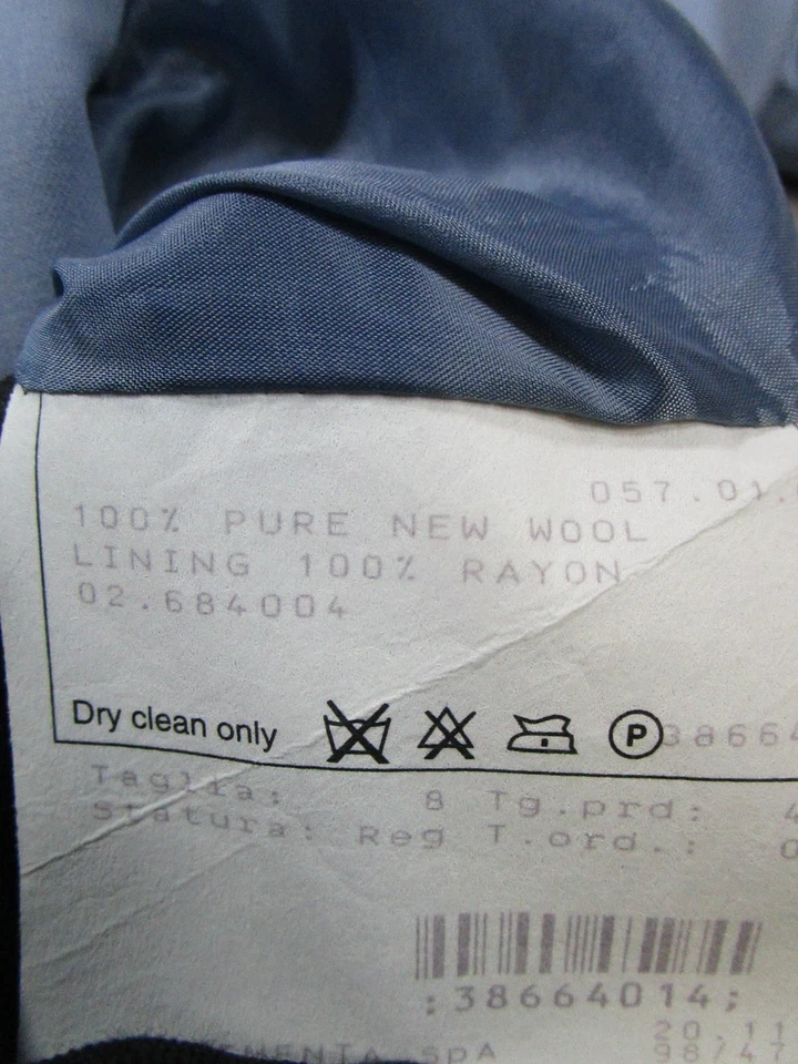 Giorgio Armani 套装女式 6 蓝色羊毛 * — 第 4/4 张图片