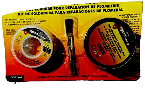 Forney  61437 Plumbing Repair Soldering Kit 1/8 in Includes Solder & Flux