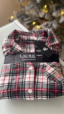 Ralph Lauren Women s Pajama Set Ivory Plaid Size M 2-Piece Flannel NWT