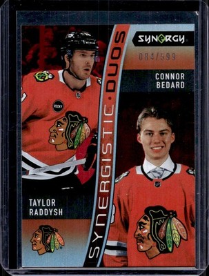Taylor Raddysh Connor Bedard 2023 Upper Deck Synergy #SD-5 Duos Rookie Red /599