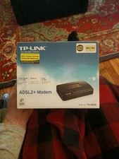 TP-Link TD-8616 ADSL2 Wired Ethernet Modem with Power Adapter Splitter Boxed