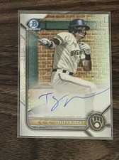 2022 Bowman Chrome Tyler Black Mega Box Mojo Refractor Auto Milwaukee Brewers