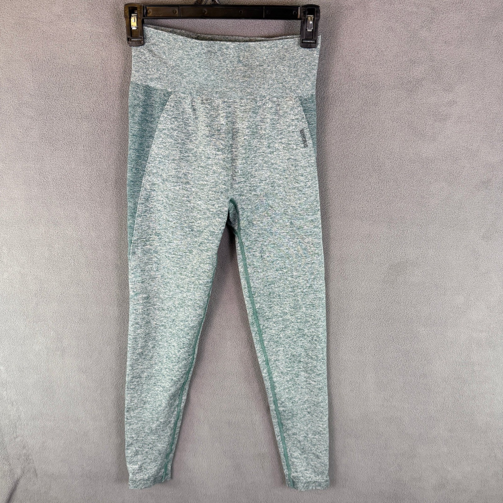 Gymshark Women's Leggings Size Small Adapt Seamless High Waisted Teal Marl