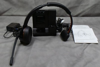 Plantronics Poly Savi W8210 Wireless Headset System w/Base USB Computer Cellular