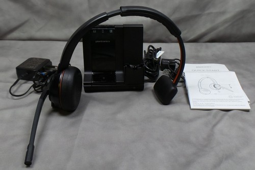 Plantronics Poly Savi W8210 Wireless Headset System w/Base USB Computer Cellular