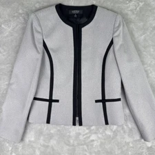 Kasper Separates Woman's Size 6 Black and White Quiet Luxury