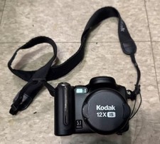 Kodak EasyShare P850 5.1MP 12x Zoom Digital Camera Black Untested