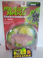 Transformers Beast Wars Deluxe RHINOX Kenner Hasbro 1995 Mint on Original Card
