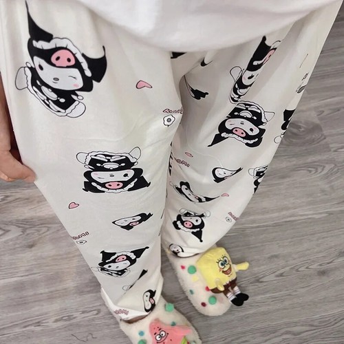 KT Cinnamoroll Kuromi My Melody Pochacco Women Pajama Pant Home Trousers - Picture 24 of 30