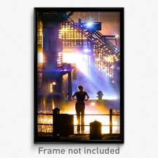 Pixel Art Poster - Sparkling Mill (8 Bit Psychedelic Trippy Video Game Print)