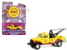 1949 DODGE POWER WAGON TOW TRUCK "SHELL OIL" 1/64 MODEL BY GREENLIGHT 41155 A