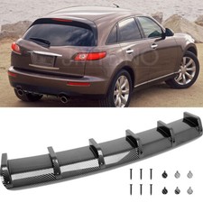Carbon Rear Bumper Diffuser Lip 6 Fins Spoiler For Infiniti Fx35 Fx37 Fx45 Fx50 Carbon Rear Bumper Diffuser Lip 6 Fins Spoiler For Infiniti Fx35 Fx37 Fx45 Fx50