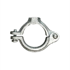 Globe Pipe Hanger 1-1/2" Hinged Split Ring 721-214 Electro-Plated Zinc