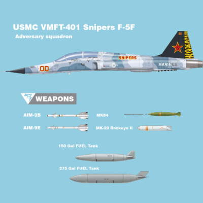 Storm Factory 32002 1/32 F5F Tiger II VFC111 Sundowners&VMFT-401
