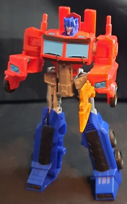 Transformers Cyberverse Warrior Class Optimus Prime gebr.