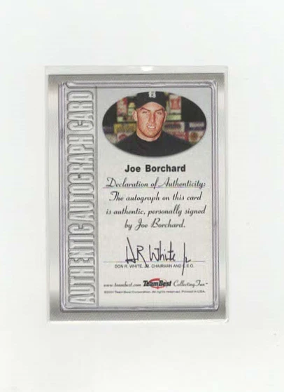 Joe Borchard - 2001 Team Best Autographs #3 Barons Foto 2 de 2