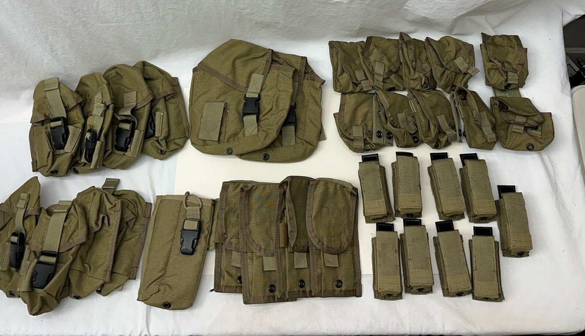 Eagle Allied Industries Early MLCS Pouch Lot Khaki NSW DEVGRU Navy