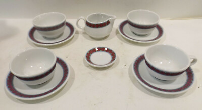 Rosenthal Studio-Line Lila 4x Expresso /Mokka Tassen mit Teller,Zucker,Milch