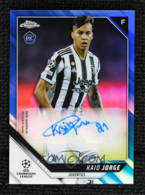 TOOPS CHROME RC KAIO JORGE 5枚限定！ 2021-22 Topps Chrome UCL Autographs Blue Refractor Kaio Jorge 062