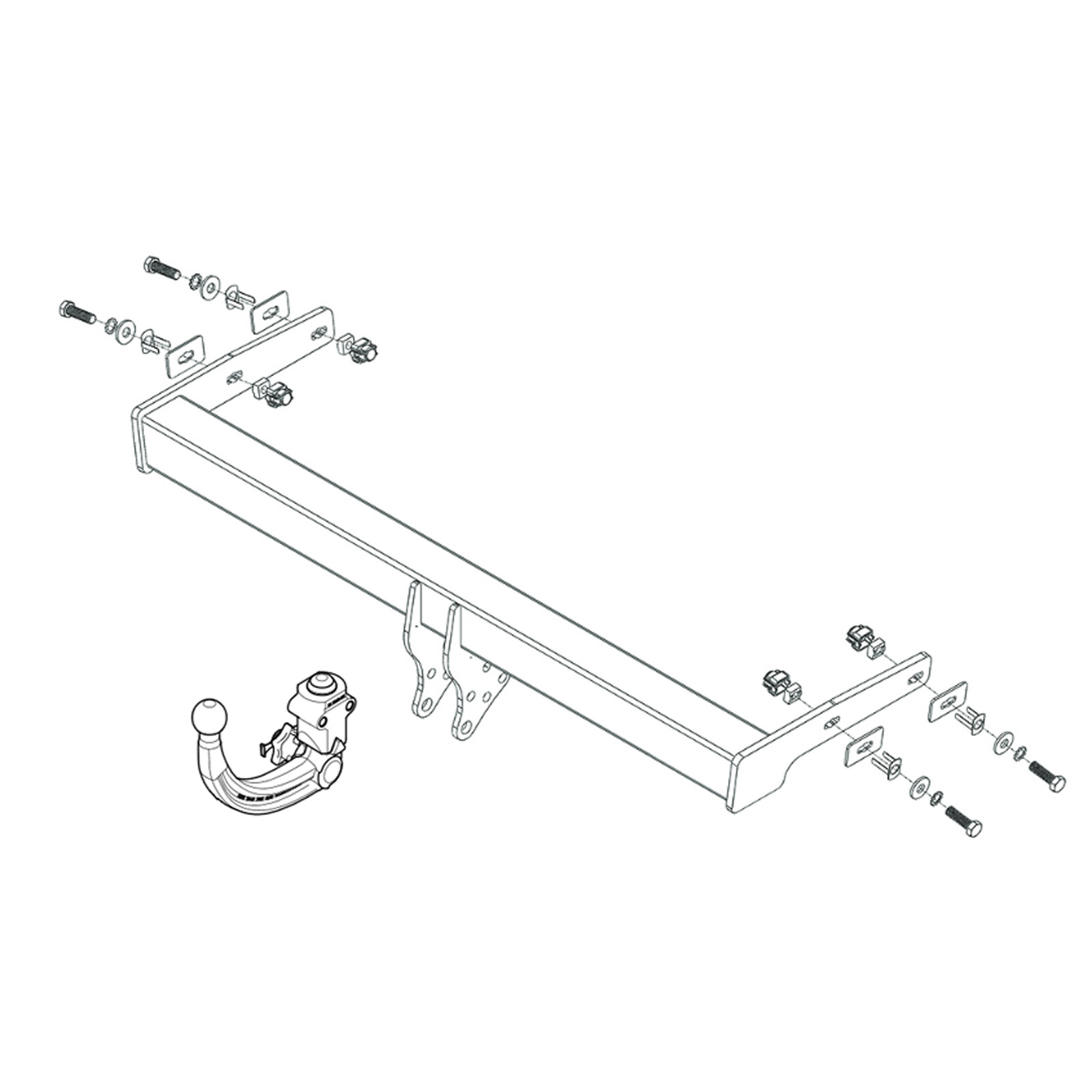 Westfalia Towbar for Volvo XC40 ATV/SUV 2018 Onwards Detachable Tow