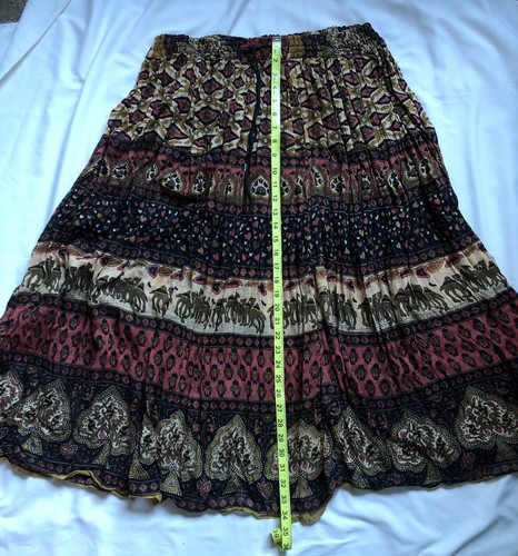 E.I.A Damen Rock Einheitsgröße indischer Hippie bunt, gebraucht in sehr gutem Zustand - Bild 5 von 12