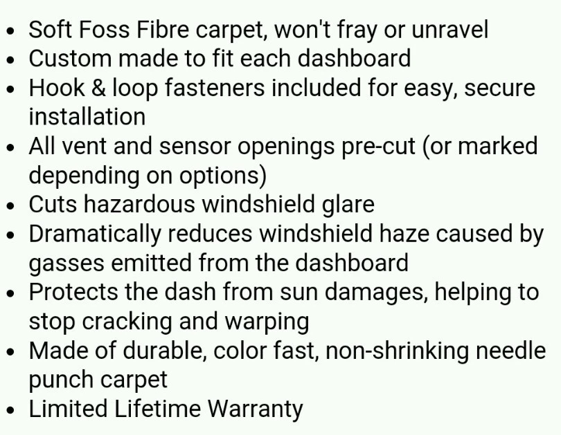 1997-1998-1999-2000-2001 HONDA CR-V CUBIERTA DE TABLERO GRIS CARBÓN ALFOMBRA POLI  Foto 4 de 4