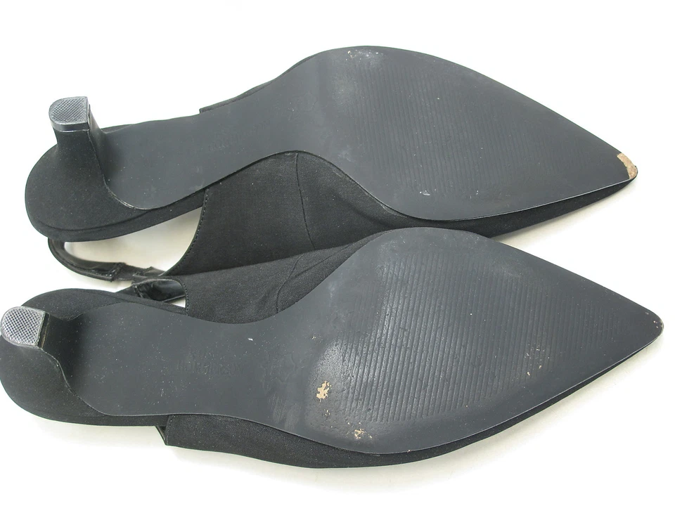 ROS HOMMERSON 女式 KAITLIN 黑色尖头露跟 US 10WW 全新带盒 — 第 3/3 张图片