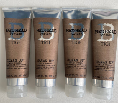 TIGI Bed Head For Men Clean Up Daily Shampoo 8.45 oz 4 pack