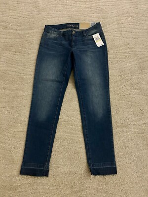 MICHAEL woman's navy blue MR slim Izzy skinny leg denim jeans, SZ 4, BNWT*