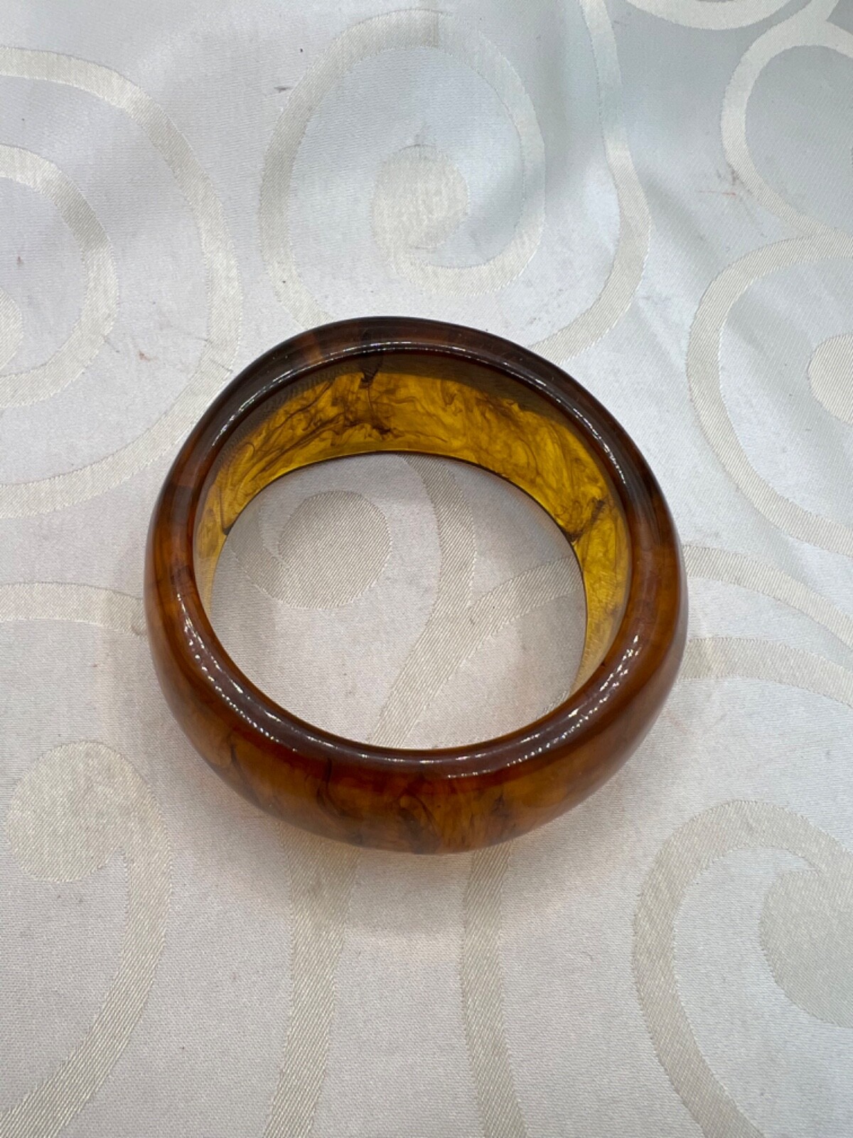 Root Beer Bangle Bakelite lookalike - image 10